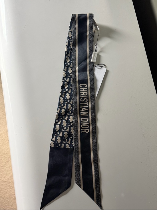 Dior Accessories - Dior Oblique Mitzah Scarf in Navy and White